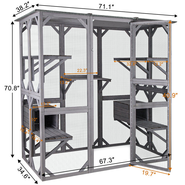 Encanto outdoor enclosure cat hot sale cage